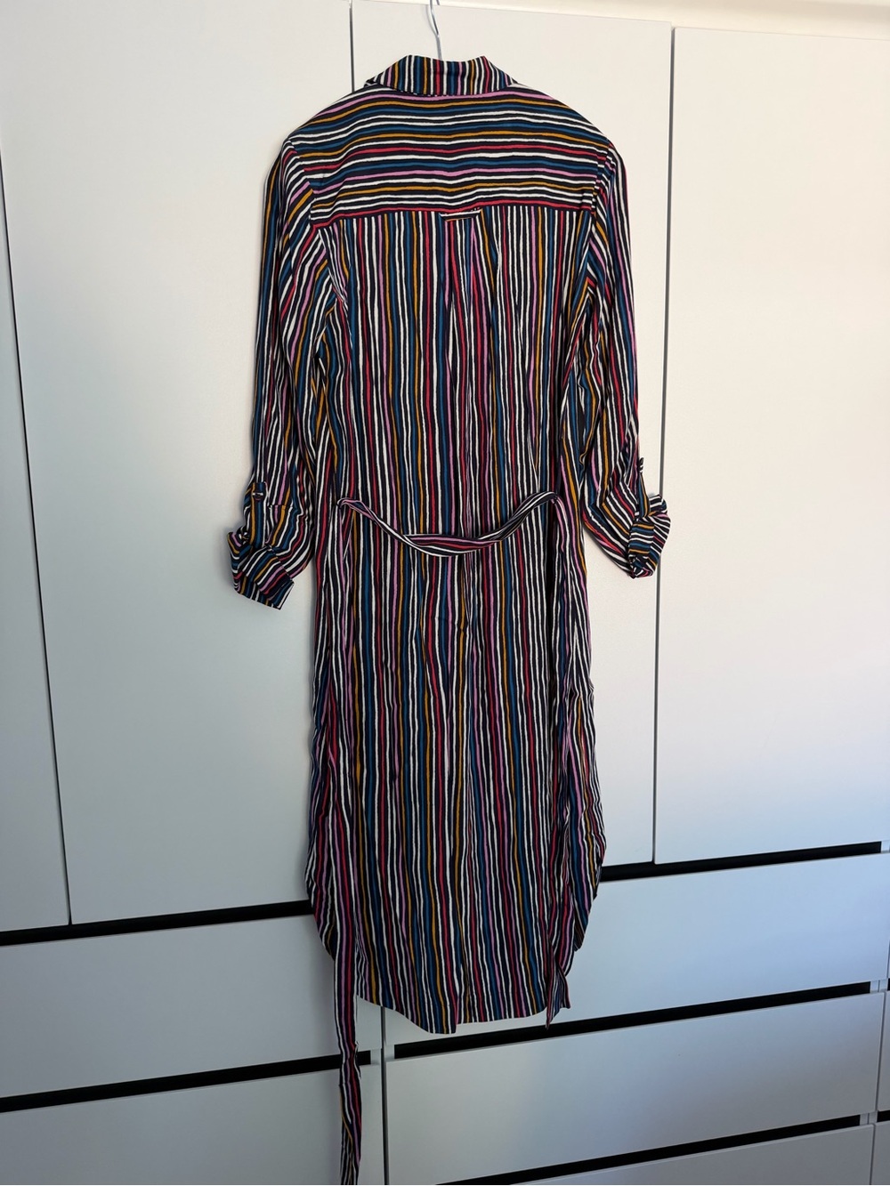 Maeve by Anthropologie Multicolor Striped Maxi Shirt Dress – Size US 6 - Picture 6 of 6